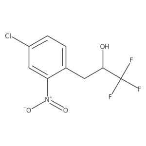 3-(4-Chloro-2-nitrophenyl)-1,1,1-trifluoropropan-2-ol结构式