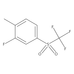 2-Fluoro-4-(trifluoromethylsulfonyl)toluene Structure