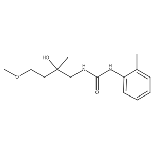1-(2-Hydroxy-4-methoxy-2-methylbutyl)-3-(o-tolyl)urea Structure