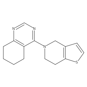 4-{4H,5H,6H,7H-thieno[3,2-c]pyridin-5-yl}-5,6,7,8-tetrahydroquinazoline结构式