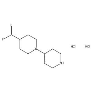 4-(Difluoromethyl)-1,4'-bipiperidine dihydrochloride Structure