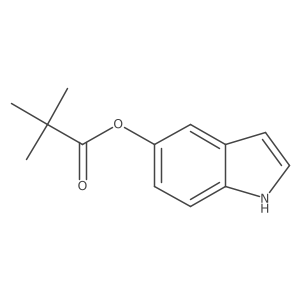 1H-indol-5-yl 2,2-dimethylpropanoate结构式