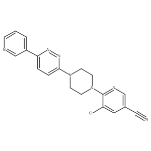 5-Chloro-6-{4-[6-(pyridin-3-yl)pyridazin-3-yl]piperazin-1-yl}pyridine-3-carbonitrile Structure