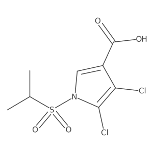 4,5-dichloro-1-(isopropylsulfonyl)-1H-pyrrole-3-carboxylic acid Structure