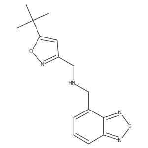 1-(2,1,3-Benzothiadiazol-4-yl)-N-[(5-tert-butyl-1,2-oxazol-3-yl)methyl]methanamine结构式