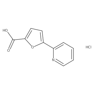 5-Pyridin-2-ylfuran-2-carboxylic acid;hydrochloride Structure