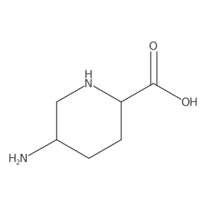 rac-(2R,5R)-5-aminopiperidine-2-carboxylic acid结构式