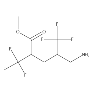 Methyl 5-amino-2,4-bis(trifluoromethyl)pentanoate Structure