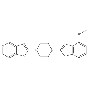 4-Methoxy-2-(4-{[1,3]thiazolo[4,5-c]pyridin-2-yl}piperazin-1-yl)-1,3-benzothiazole Structure