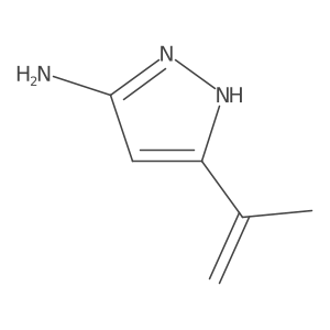 5-(prop-1-en-2-yl)-1H-pyrazol-3-amine结构式