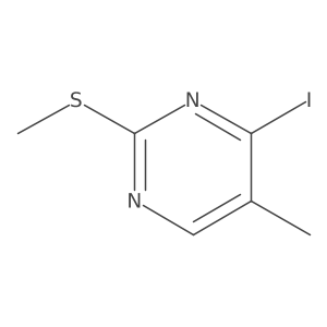 4-Iodo-5-methyl-2-(methylthio)pyrimidine Structure