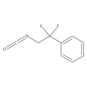 (1,1-Difluoro-2-isocyanatoethyl)benzene结构式