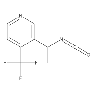 3-(1-Isocyanatoethyl)-4-(trifluoromethyl)pyridine结构式