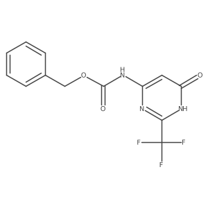 benzyl N-[6-hydroxy-2-(trifluoromethyl)pyrimidin-4-yl]carbamate结构式