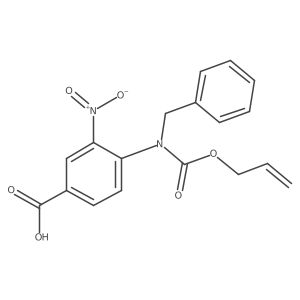 4-{Benzyl[(prop-2-en-1-yloxy)carbonyl]amino}-3-nitrobenzoic acid Structure