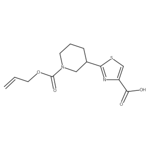 2-{1-[(Prop-2-en-1-yloxy)carbonyl]piperidin-3-yl}-1,3-thiazole-4-carboxylic acid Structure