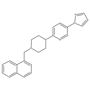3-{4-[(naphthalen-1-yl)methyl]piperazin-1-yl}-6-(1H-pyrazol-1-yl)pyridazine Structure