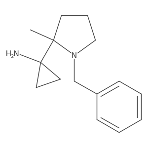 1-(1-Benzyl-2-methylpyrrolidin-2-yl)cyclopropan-1-amine结构式