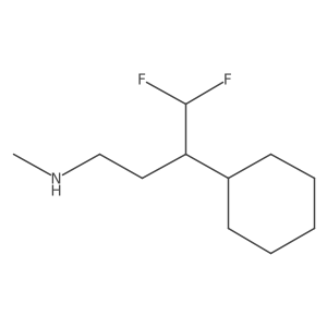 (3-Cyclohexyl-4,4-difluorobutyl)(methyl)amine Structure
