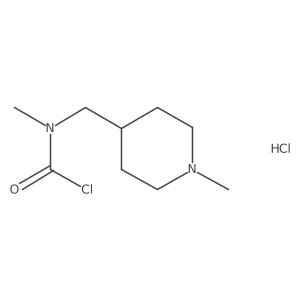 N-methyl-N-[(1-methylpiperidin-4-yl)methyl]carbamoyl chloride hydrochloride结构式