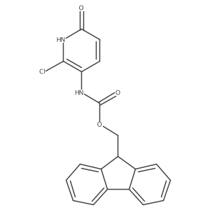 (9H-fluoren-9-yl)methyl N-(2-chloro-6-hydroxypyridin-3-yl)carbamate结构式