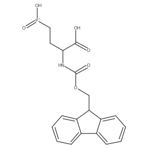 (2S)-2-({[(9H-fluoren-9-yl)methoxy]carbonyl}amino)-4-(hydroxyphosphonoyl)butanoic acid结构式