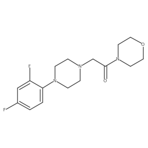 2-[4-(2,4-Difluorophenyl)piperazin-1-yl]-1-(morpholin-4-yl)ethan-1-one Structure