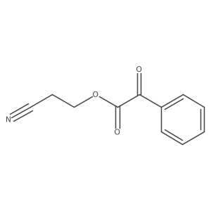 Benzeneacetic acid, I+/--oxo-, 2-cyanoethyl ester Structure