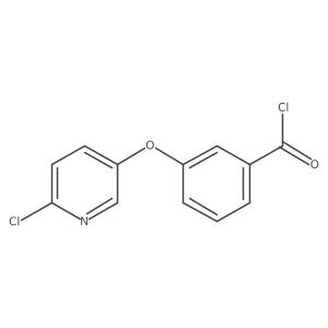 3-[(6-Chloro-3-pyridinyl)oxy]benzoyl chloride结构式