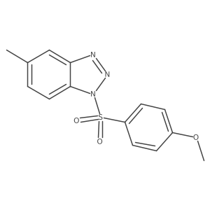 1-(4-methoxybenzenesulfonyl)-5-methyl-1H-1,2,3-benzotriazole结构式