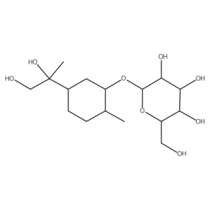 (2R,3R,4S,5S,6R)-2-[(1R,2S,5R)-5-[(2S)-1,2-dihydroxypropan-2-yl]-2-methylcyclohexyl]oxy-6-(hydroxymethyl)oxane-3,4,5-triol结构式