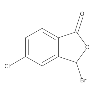 3-Bromo-5-chloro-1(3H)-isobenzofuranone结构式