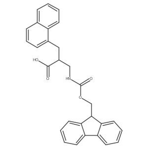 (R,S)-Fmoc-3-amino-2-(naphthalen-1-ylmethyl)-propionic acid Structure