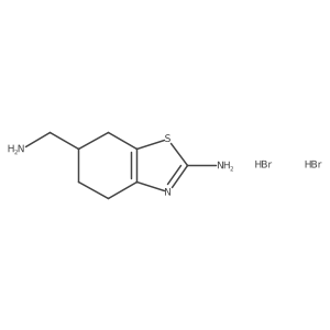 6-Benzo[d]thiazolemethanamine,2-amino-4,5,6,7-tetrahydro-,dihydrobromide结构式