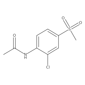 N-[2-chloro-4-(methylsulfonyl)phenyl]acetamide结构式