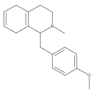 Isoquinoline,1,2,3,4,5,8-hexahydro-1-[(4-methoxyphenyl)methyl]-2-methyl- Structure
