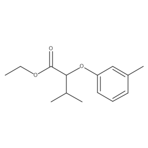 Ethyl 3-methyl-2-(3-methylphenoxy)butanoate结构式