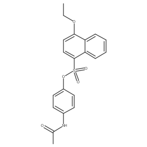 4-Acetamidophenyl 4-ethoxynaphthalene-1-sulfonate Structure