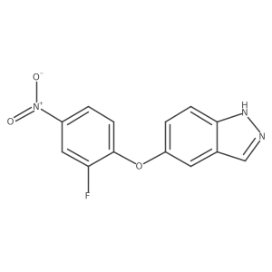 1h-Indazole,5-(2-fluoro-4-nitrophenoxy)-结构式