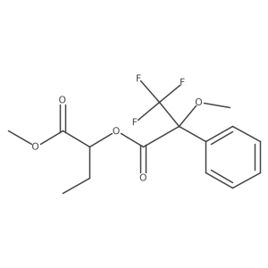 methyl (2S)-2-[(2R)-3,3,3-trifluoro-2-methoxy-2-phenylpropanoyl]oxybutanoate Structure