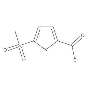 5-Methylsulfonyl-2-thiophenecarbonyl chloride结构式