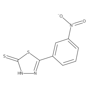 5-(3-Nitrophenyl)-1,3,4-thiadiazole-2-thiol结构式