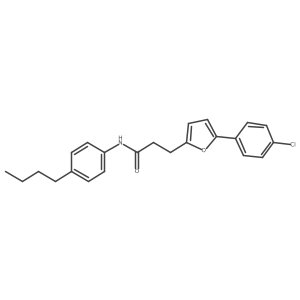 N-(4-Butylphenyl)-3-(5-(4-chlorophenyl)-2-furyl)propanamide结构式