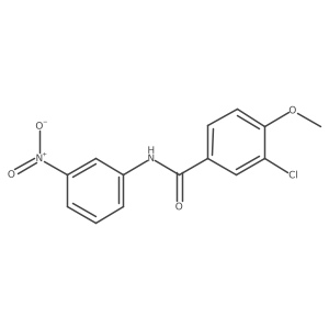 3-chloro-4-methoxy-N-(3-nitrophenyl)benzamide结构式