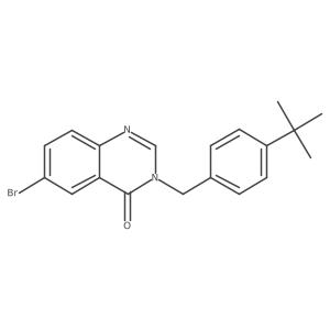 6-Bromo-3-(4-tert-butylbenzyl)-4(3H)-quinazolinone Structure