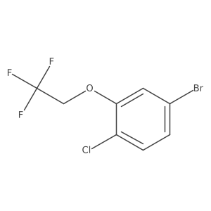 4-Bromo-1-chloro-2-(2,2,2-trifluoroethoxy)benzene Structure