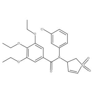 N-(3-chlorophenyl)-N-(1,1-dioxido-2,3-dihydrothiophen-3-yl)-3,4,5-triethoxybenzamide Structure
