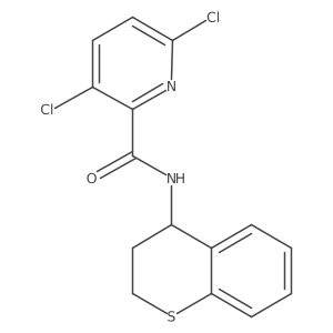 3,6-dichloro-N-(3,4-dihydro-2H-1-benzothiopyran-4-yl)pyridine-2-carboxamide Structure