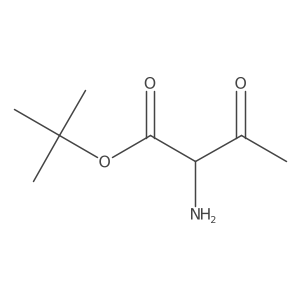 Tert-butyl 2-amino-3-oxobutanoate结构式