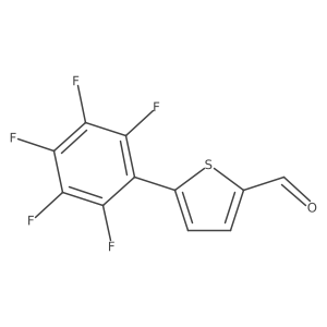 5-(2,3,4,5,6-Pentafluorophenyl)-2-thiophene carbaldehyde结构式